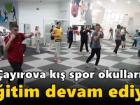 Kış spor okullarında eğitim devam ediyor