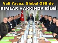 Vali Yavuz, Global OSB’de yatırımlar hakkında bilgi aldı