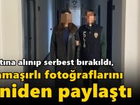 Gözaltına alınıp serbest bırakıldı, iç çamaşırlı fotoğraflarını yeniden paylaştı