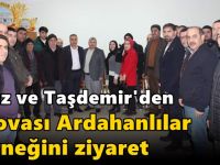 Oğuz ve Taşdemir'den Dilovası Ardahanlılar derneğine ziyaret