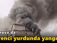 Çayırova'da öğrenci yurdunda yangın!