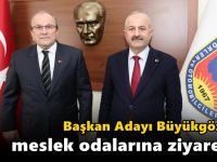 Başkan Adayı Büyükgöz’den  Meslek Odalarına Ziyaretler