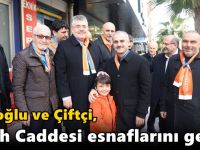 Tipioğlu ve Çiftçi, Fatih Caddesi esnaflarını gezdi