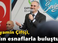 Bünyamin Çiftçi, kadın esnaflarla buluştu