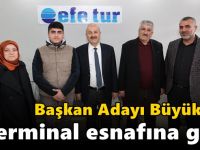 Başkan Adayı Büyükgöz Terminal Esnafına Gitti