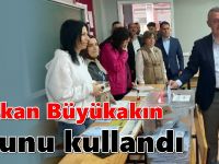 Başkan Büyükakın oyunu kullandı