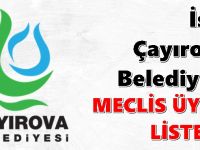 2024 Çayırova Belediyesi Meclis Üyesi Listesi