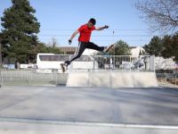 Adrenalin tutkunları Doğu Kışla Skate Park’a