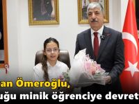 Başkan Ömeroğlu, Koltuğu Minik Öğrenciye Devretti