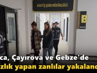 5 farklı ilçede hırsızlık yapan zanlılar operasyonla yakalandı!