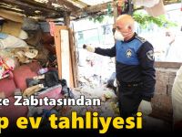 Gebze Zabıtasından çöp ev tahliyesi