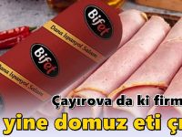 Çayırova da ki firma da yine domuz eti çıktı