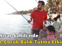 Eskihisar Sahili’nde Baba-Çocuk Balık Tutma Etkinliği