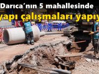 İsu, Darıca’nın 5 mahallesinde altyapı çalışmaları yapıyor