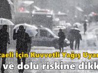 Kocaeli İçin Kuvvetli Yağış Uyarısı: Sel ve Dolu Riskine Dikkat!