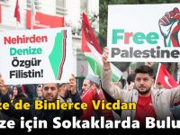 Gebze’de Binlerce Vicdan Gazze İçin Sokaklarda Buluştu