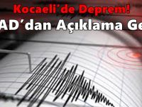 Kocaeli’de Deprem! AFAD’dan Açıklama Geldi