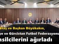 Vali Aktaş ve Başkan Büyükakın, Türkiye ve Gürcistan Futbol Federasyonu Temsilcilerini Ağırladı