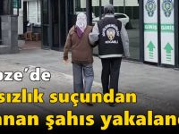 Gebze’de Hırsızlık Suçundan Aranan Şahıs Yakalandı