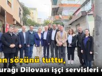 Arcan sözünü tuttu, ilk durağı Dilovası işçi servisleri oldu