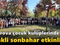 Çocuk kulüplerinde renkli sonbahar etkinliği