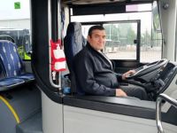Büyükşehir otobüs şoföründen duyarlı davranış