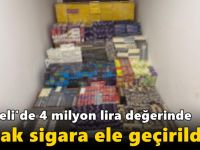 Kocaeli'de 4 Milyon Lira Değerinde Kaçak Sigara Ele Geçirildi