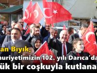 Cumhuriyetimizin 102. yılı Darıca’da büyük bir coşkuyla kutlanacak