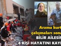 ARAMA ÇALIŞMALARI SONA ERDİ: BİLİR AİLESİNDEN 4 KİŞİ HAYATINI KAYBETTİ