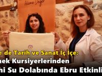 Gebze’de Tarih ve Sanat İç İçe: Gesmek Kursiyerlerinden Tarihi Su Dolabında Ebru Etkinliği