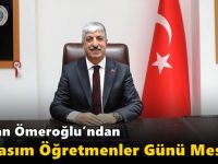 Başkan Ömeroğlu’ndan 24 Kasım Öğretmenler Günü Mesajı
