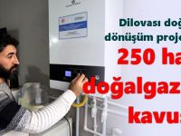 Dilovası doğalgaz dönüşüm projesinde 250 hane tamamlandı