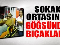 Sokak ortasında göğsünden bıçakladı