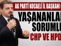 Civelek: Yaşananların sorumlusu CHP ve HDP'dir