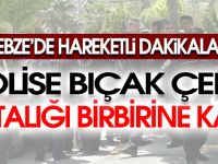 Bıçak çekip ortalığı birbirine kattı