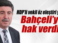 Hdp’li Vekil Öz Eleştiri Yaptı, Bahçeli’ye Hak Verdi