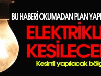 SEDAŞ planlı elektrik kesintisi ilanı