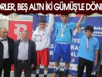 Boksörler, Beş Altın, İki Gümüşle döndü