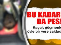 Otomobilin tabanından kaçak göçmen çıktı