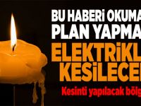 SEDAŞ planlı elektrik kesinti ilanı