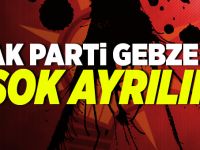 Ak Parti Gebze'de şok ayrılık