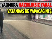 Gebze'de beklenen yağmur başladı