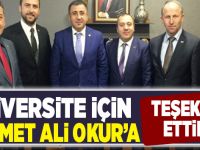 Üniversite için Okur’a teşekkür ettiler