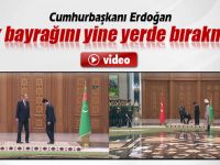 Türk Bayrağını Yine Yerde Bırakmadı