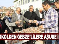 Protokolden Gebzelilere aşure ikramı