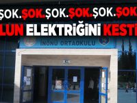 Okulun elektriğini kestiler!