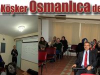Başkan Köşker Osmanlıca dersinde