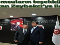 Kuyumcuların teşekkürünü Bakan Zeybekci’ye iletti