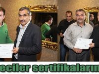 İtfaiyeciler sertifikalarını aldı