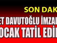 Ahmet Davutoğlu İmzaladı, 02 Ocak Tatil Edildi